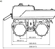 Двухвальцовый траншейный уплотнитель Atlas Copco LP8504